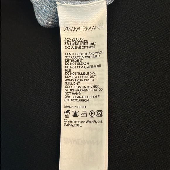 ZIMMERMANN SIZE 1 Waverly Frill V-Neck Top - Picture 6 of 7